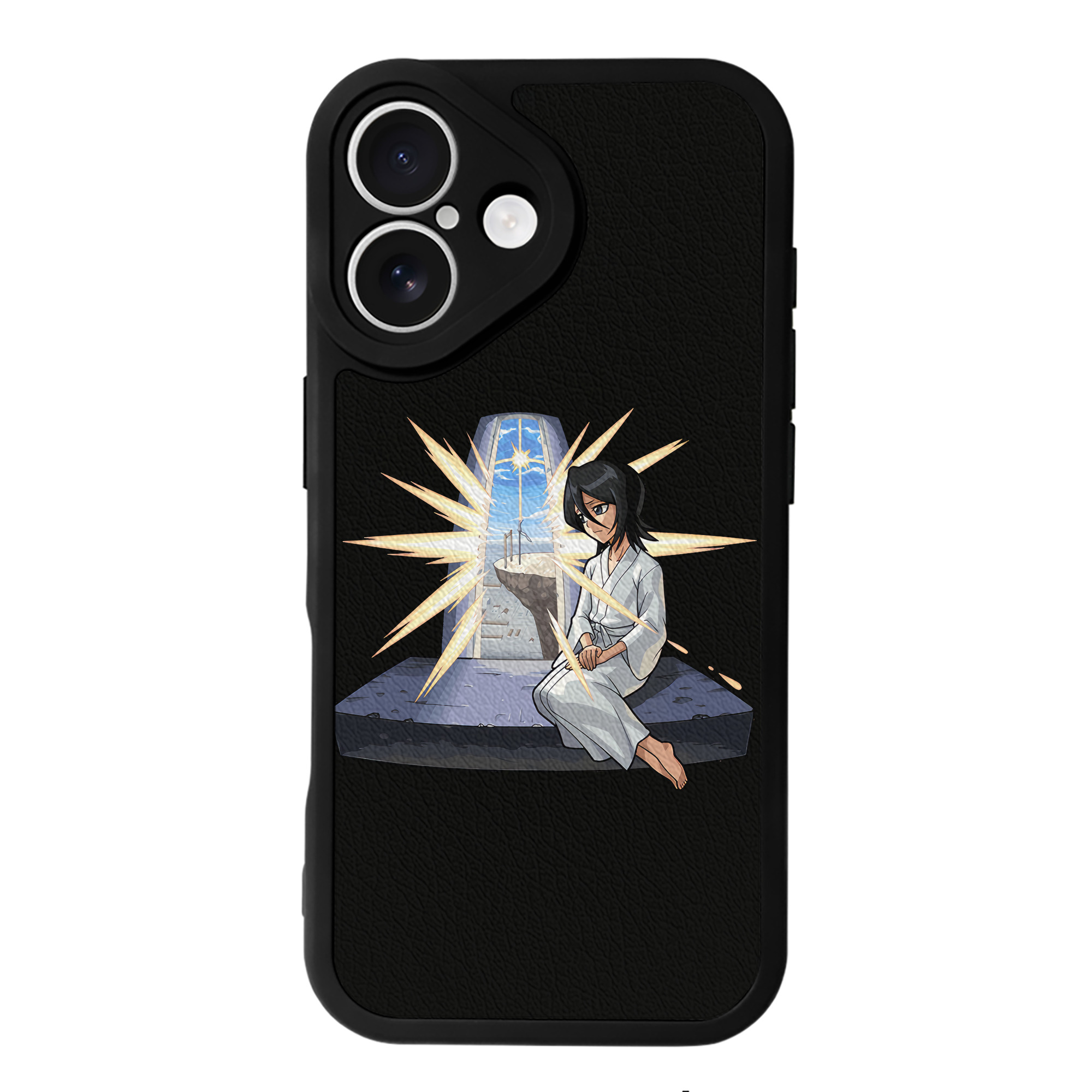 （画像用） ブリーチ 朽木ルキア BLEACH Kuchiki Rukia 【iPhone 16シリーズ対応】シリコンスマホケース（レザー調） 材質：シリコン